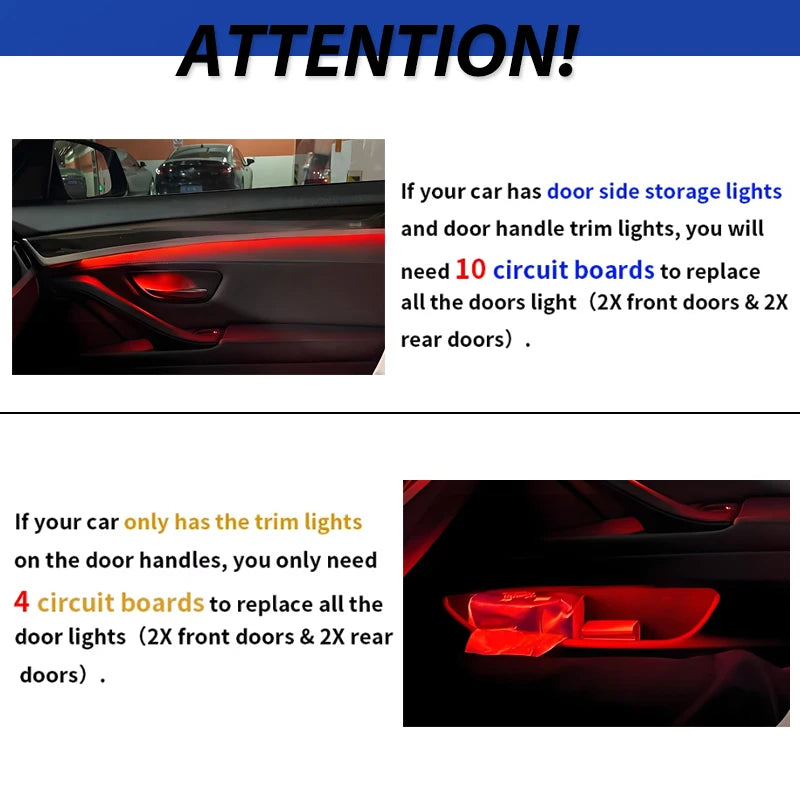 ترقية إضاءة Ambient Panel Door Panel من BMW