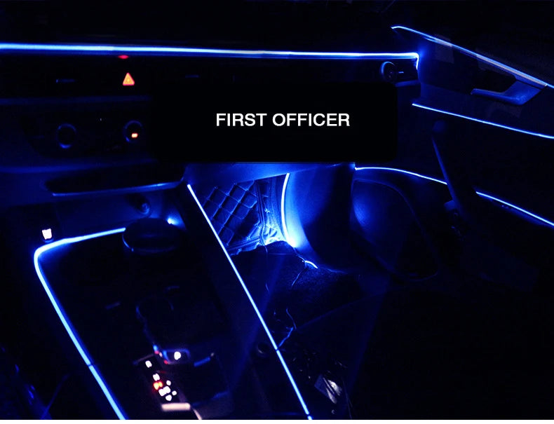 6in1 RGB Fiber Optic Car Ambient Light 8M
