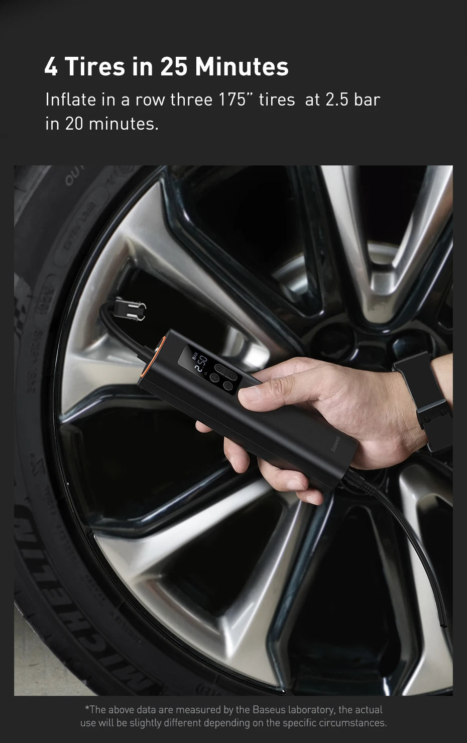 Smart 12V Tire Inflator Pump