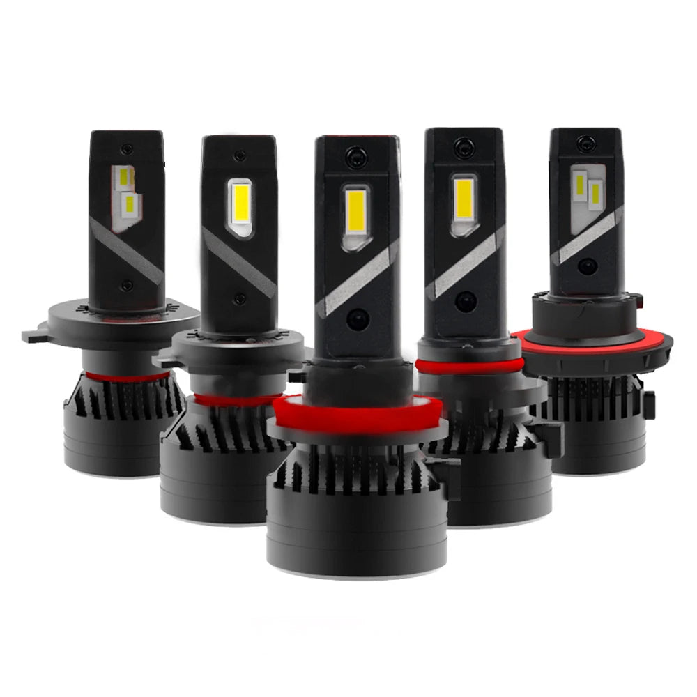 طقم مصابيح أمامية F3 LED بقوة 90 واط بتقنية Canbus