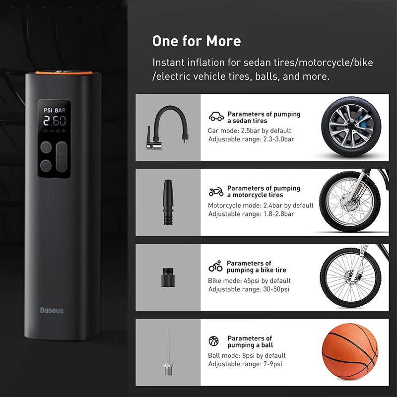 Baseus 12V Tire Inflator