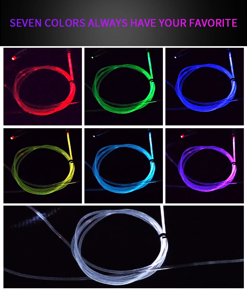 6in1 RGB Fiber Optic Car Ambient Light 8M