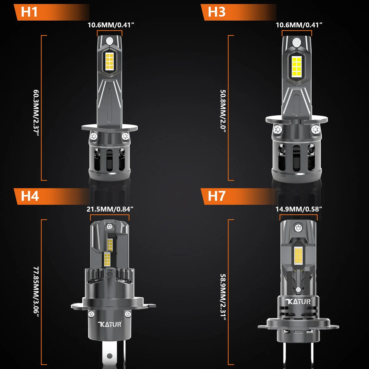 H8/H11 LED Headlight 100W 20000LM Canbus