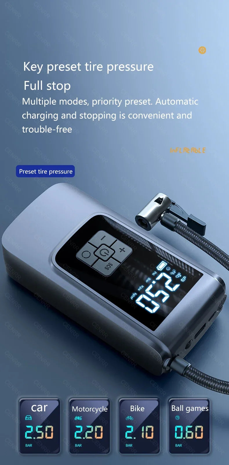 Wireless Tire Inflator