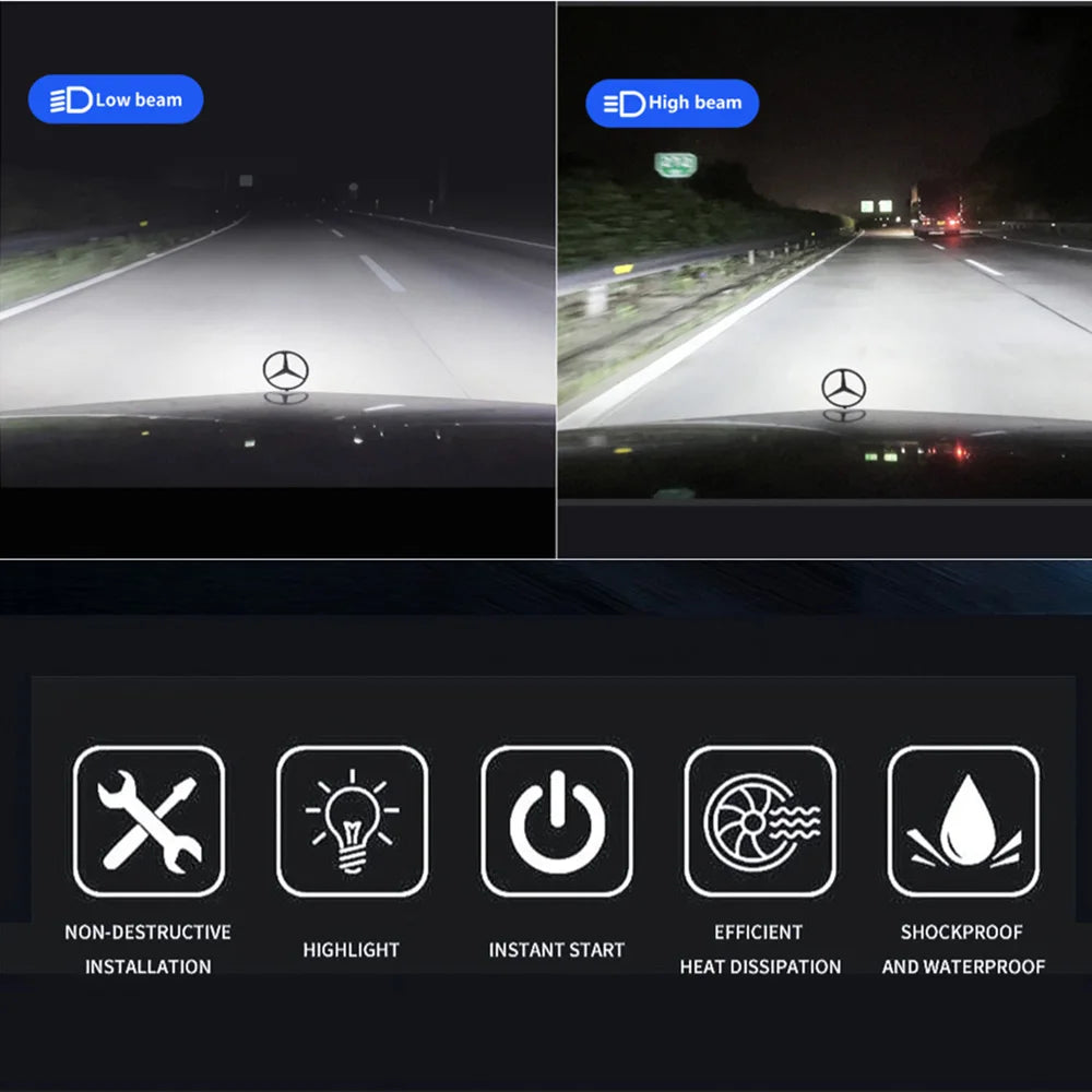 Infitary LED Headlight 30000LM Canbus