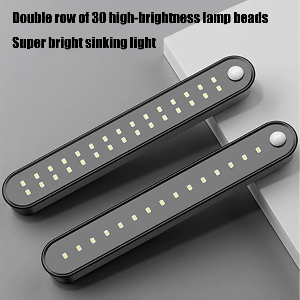 مصباح LED أوتوماتيكي بمستشعر حركة قابل لإعادة الشحن عبر USB