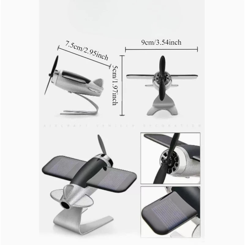 Solar Airplane Car Air Freshener