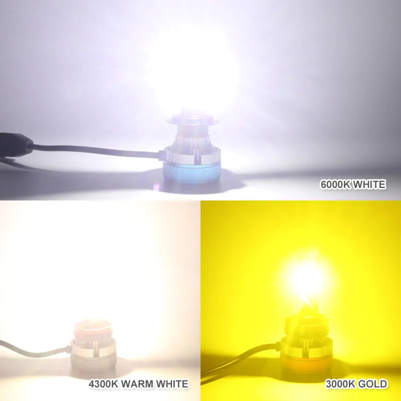 مصابيح LED أمامية H8/H11 بقوة 55 وات و20000 لومن بتقنية كانبص