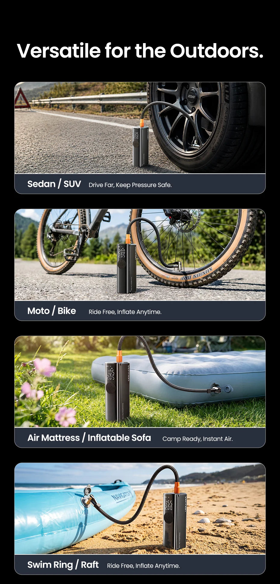 Wireless Tire Inflator 5200mAh
