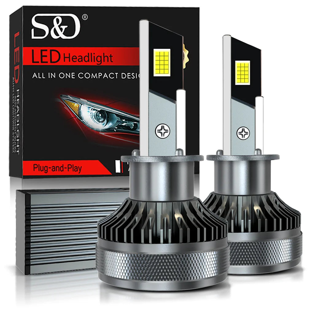كشاف أمامي S&D LED بقوة 300 واط و 300000 لومن بتقنية Canbus
