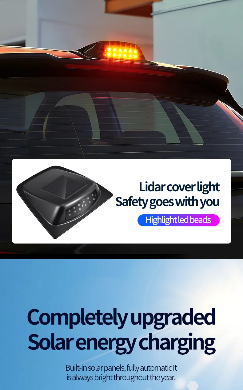 Solar LED Car Anti-Collision Warning Light
