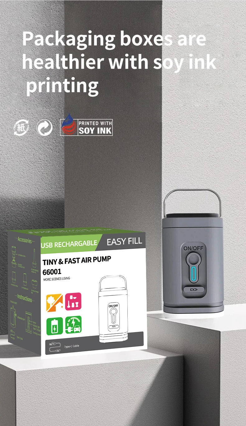 Mini Portable Air Pump 1300mAh