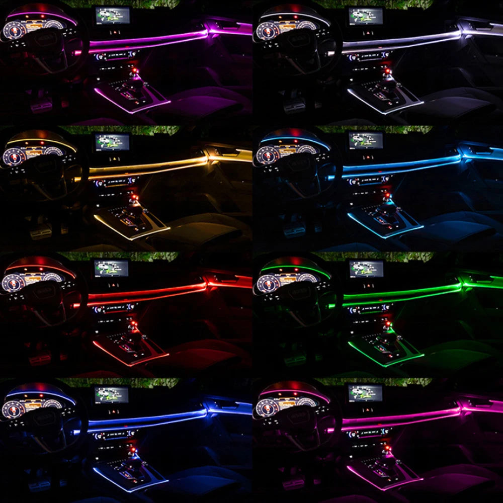 6in1 RGB Fiber Optic Car Ambient Light 8M