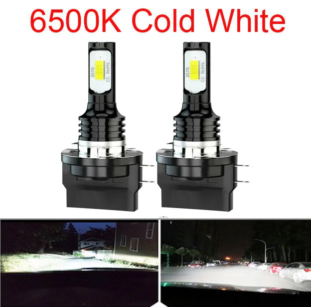H15/H11B مصباح أمامي LED 30000 لومن (قطعتان)