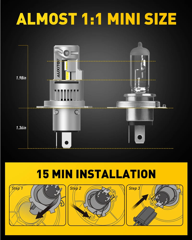 AUXITO H4 9003 LED Headlight 20000LM