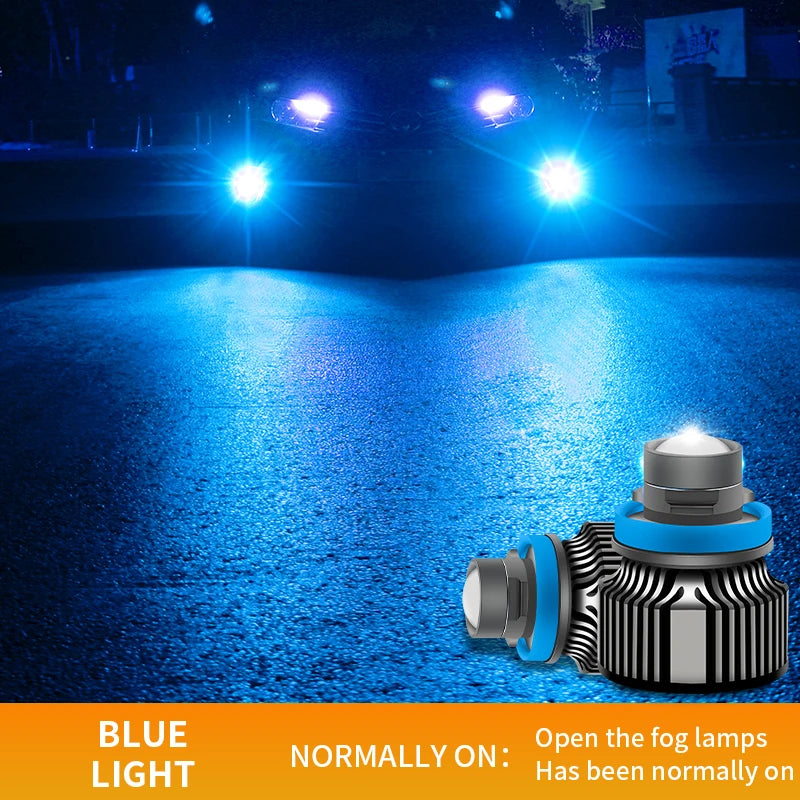 لمبة ضباب ليزر LED ثنائية اللون H11
