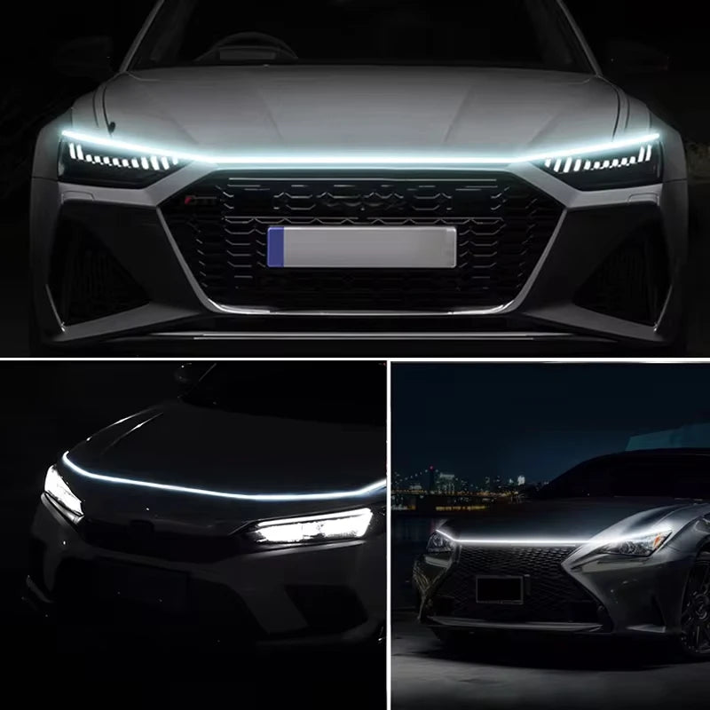 شريط إضاءة LED للنهار 12 فولت بإشارة انعطاف متدفقة