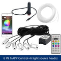 6in1 RGB Fiber Optic Car Ambient Light 8M
