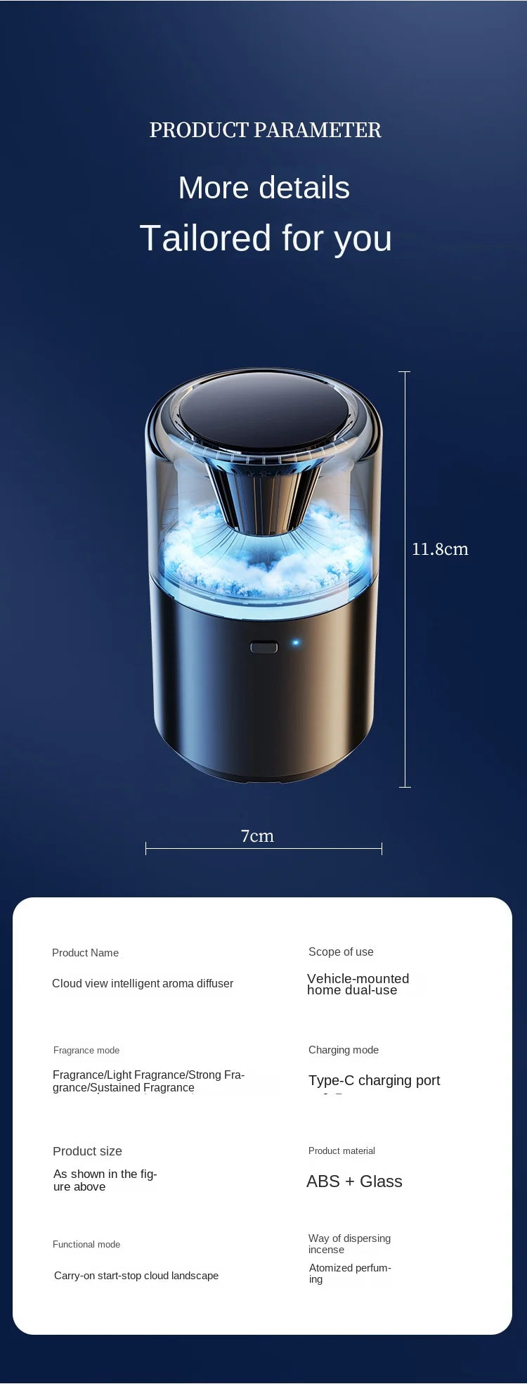 Car Aroma Cloud Diffuser