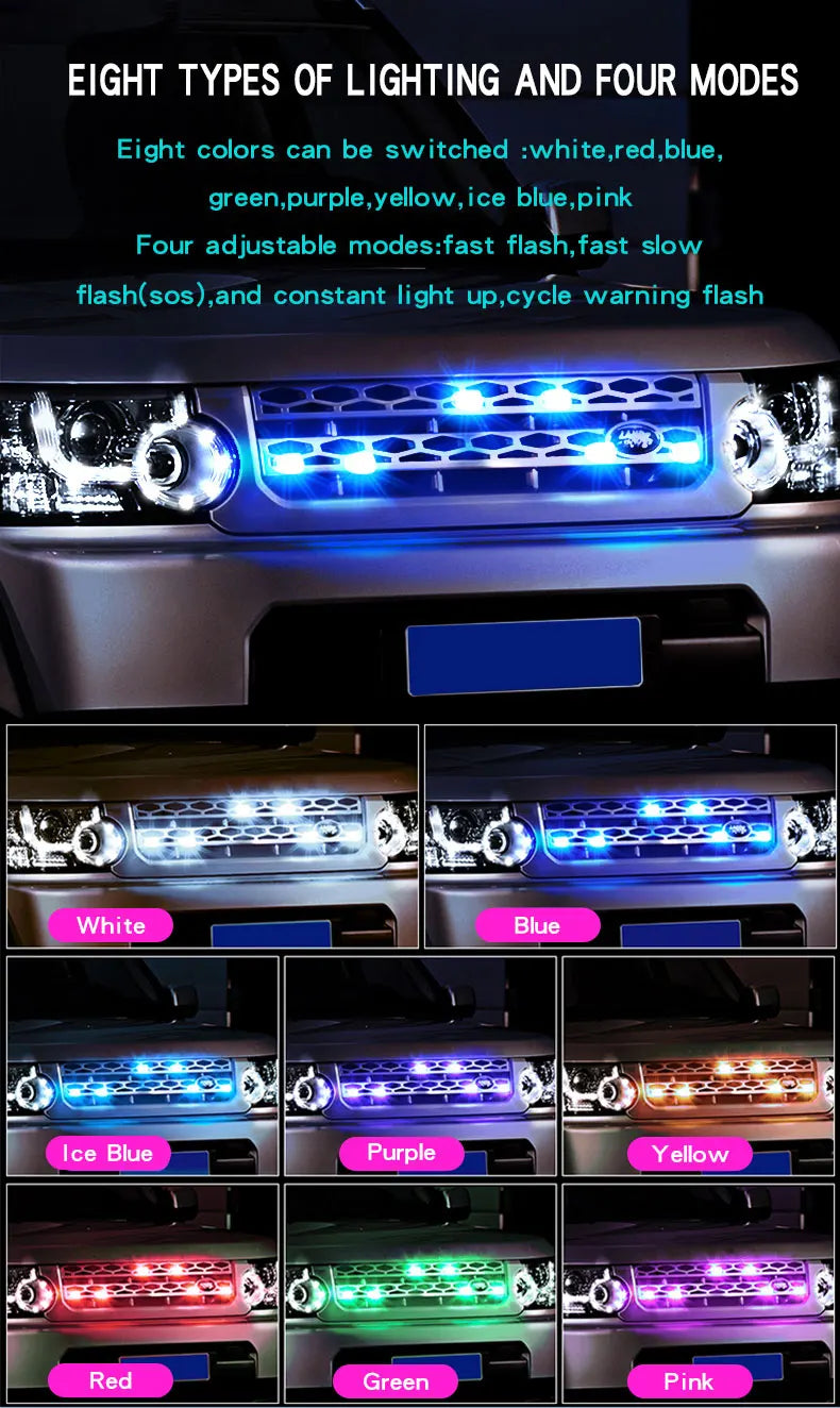 مجموعة إضاءة تحذير لاسلكية ستروب LED