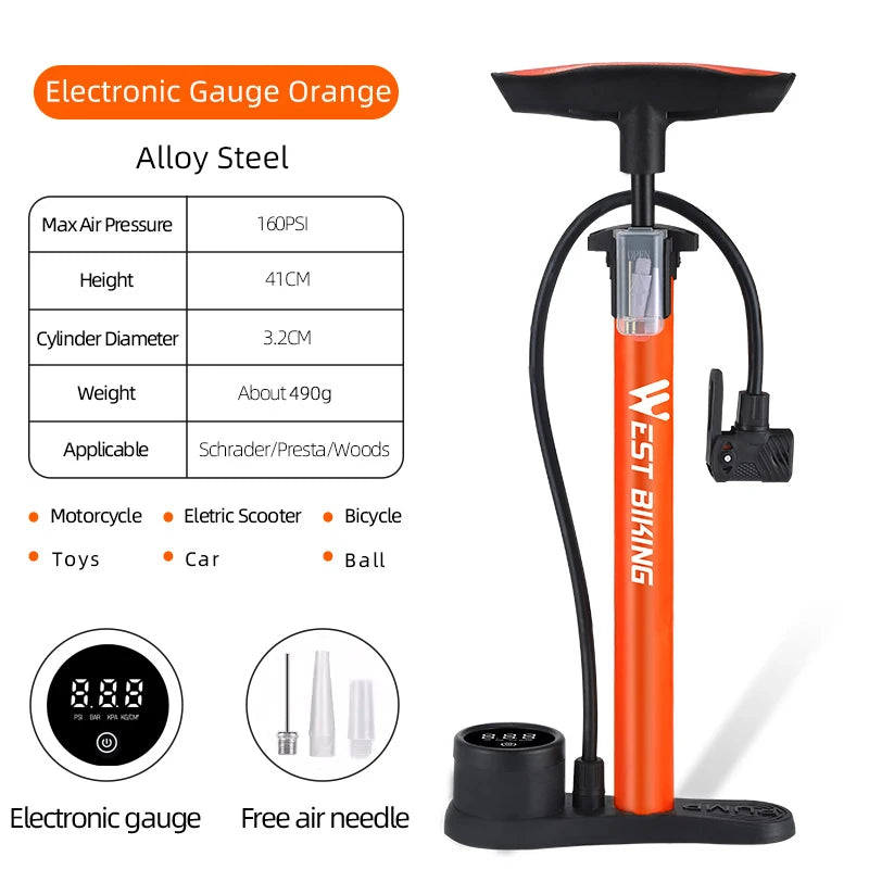 WEST BIKING 160PSI Bike Pump
