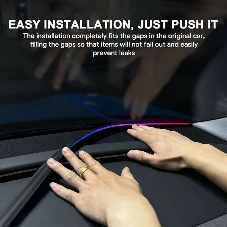 إضاءة محيطية USB RGB للزجاج الأمامي 140/150 سم