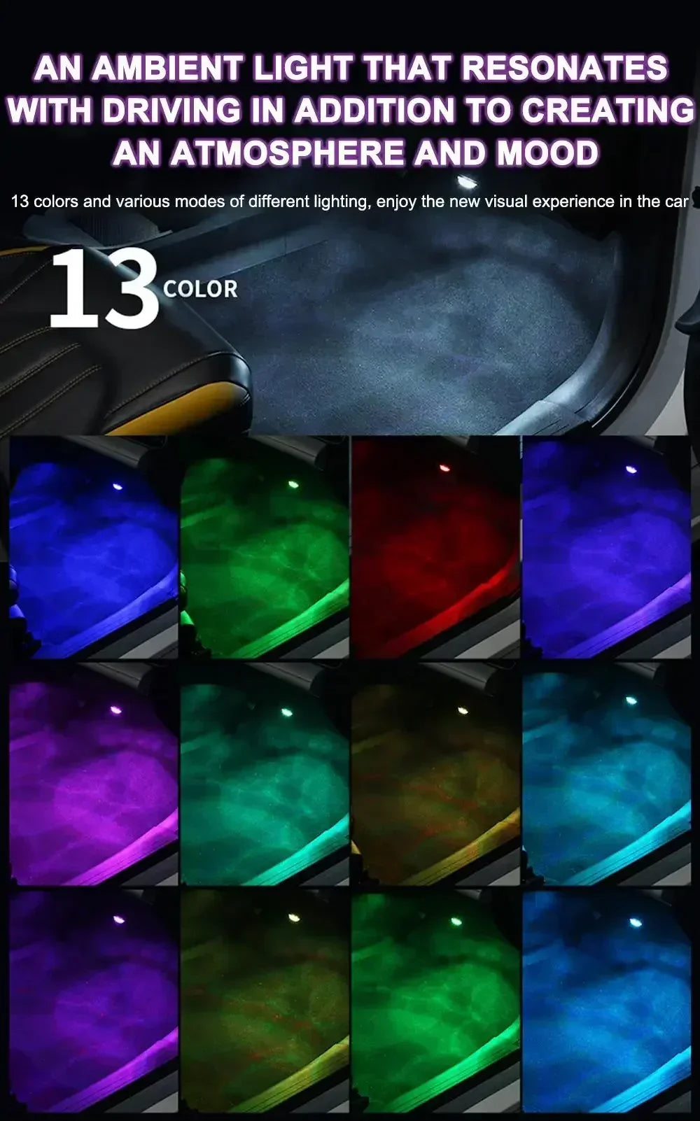 Wireless LED Interior Ambient Light Remote