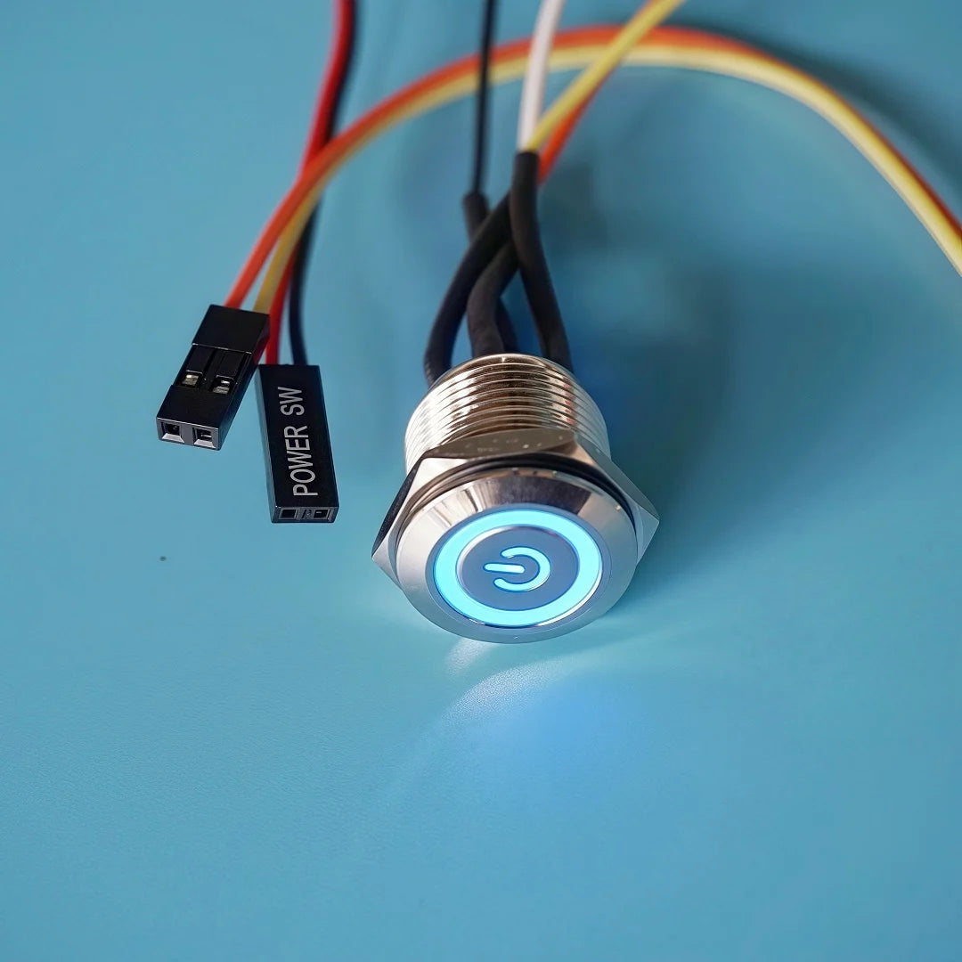 LED Push Button Switch 12/16/19/22mm