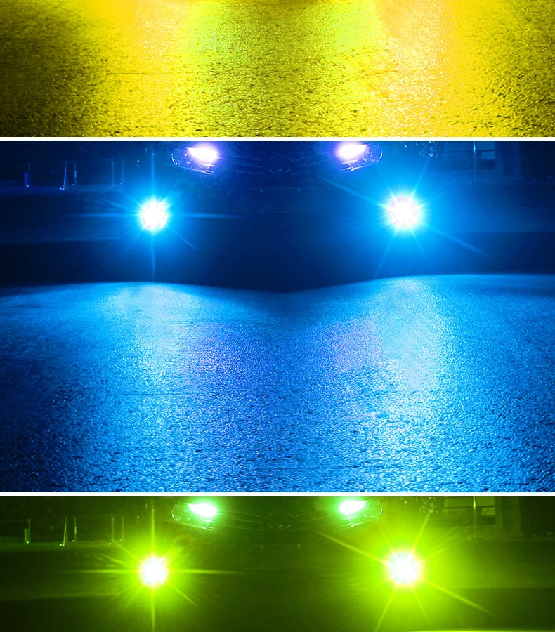 H11 Dual Color LED Laser Fog Light