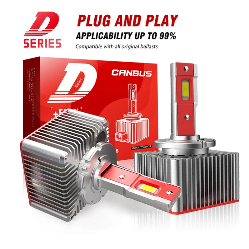 D1S–D8S LED Headlight 70W Canbus 6000K (2PCS)
