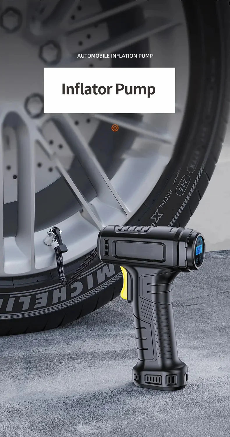 120W Portable Tire Inflator Pump