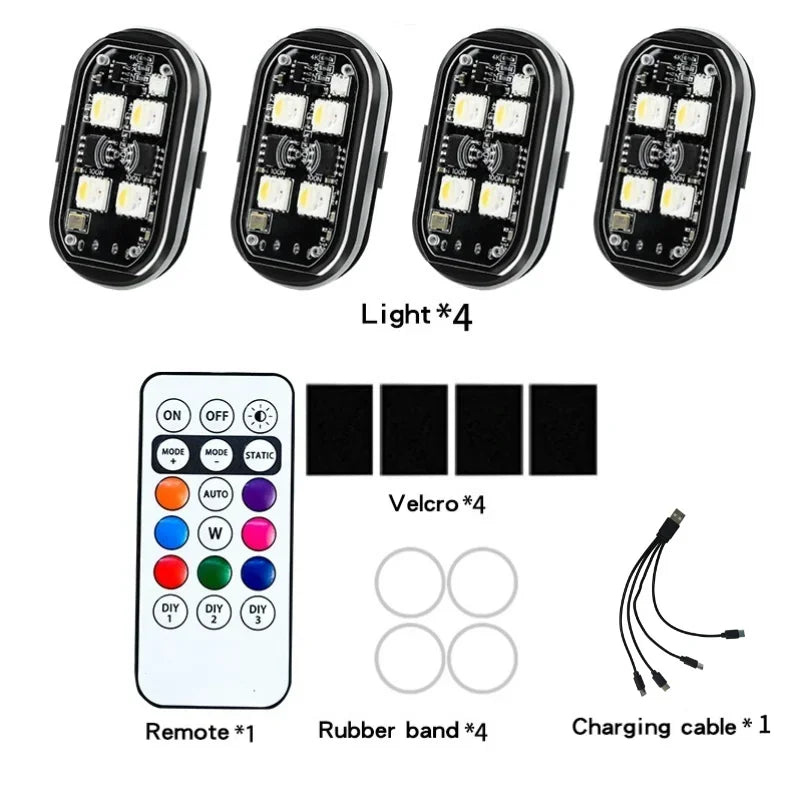 ضوء تحذير ستروب لاسلكي بتقنية RGB LED