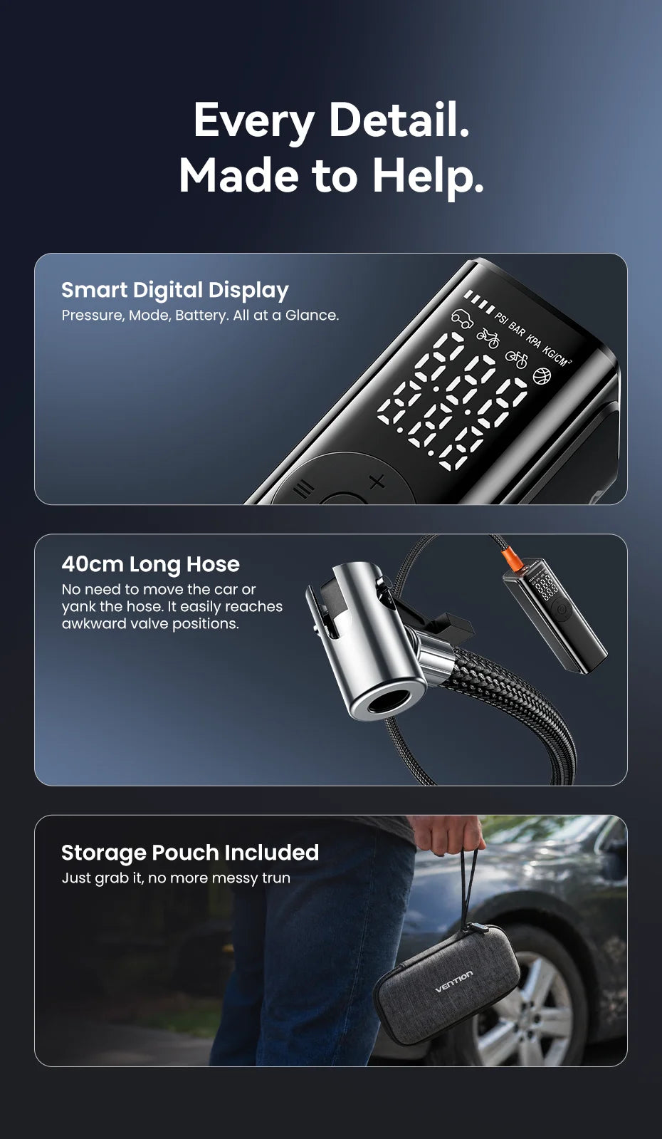 Wireless Tire Inflator 5200mAh