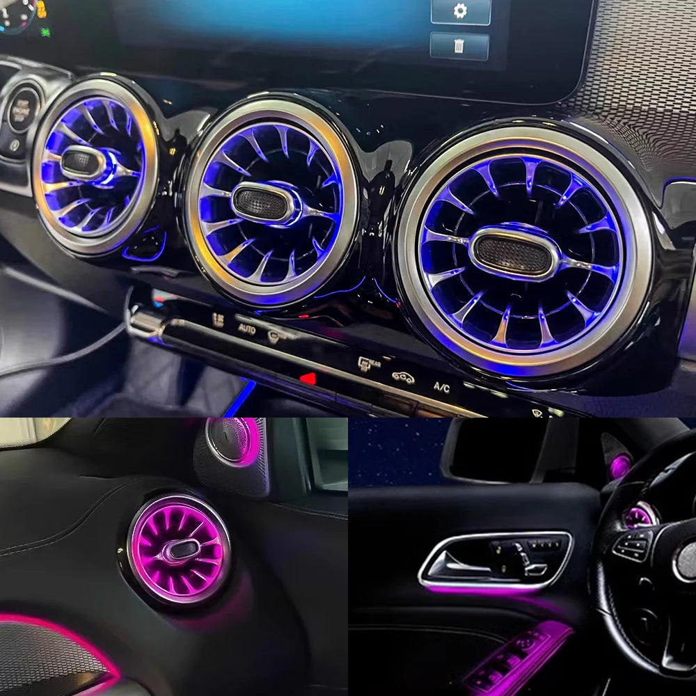 Mercedes Ambient Air Vent LED 64 Colors
