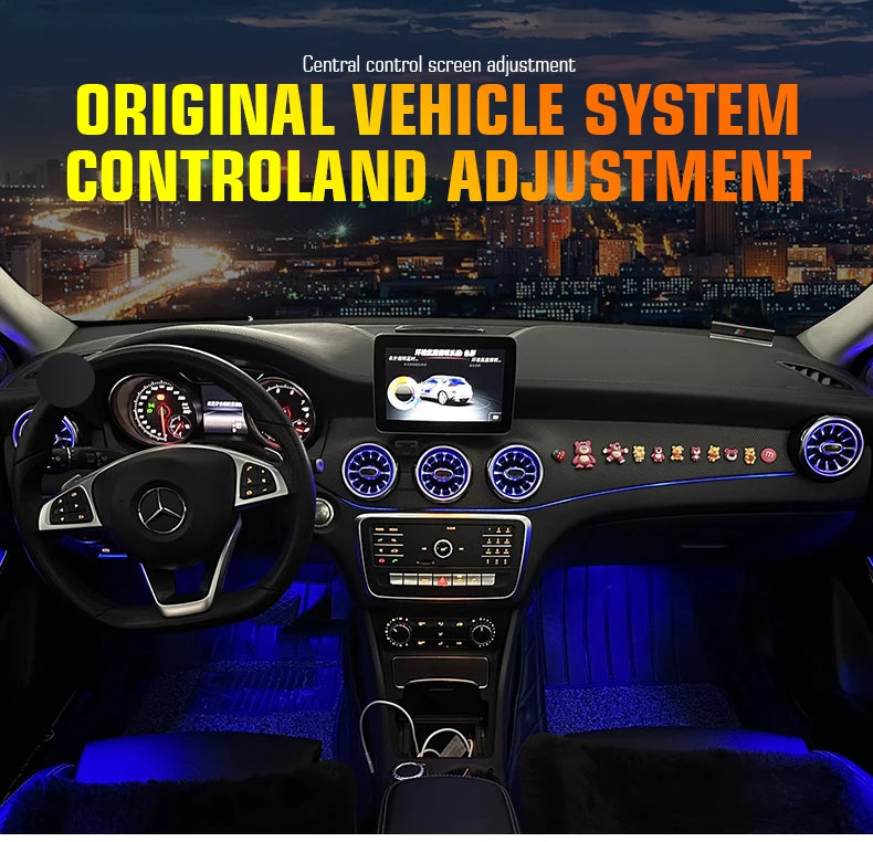 Mercedes Ambient Air Vent LED 64 Colors