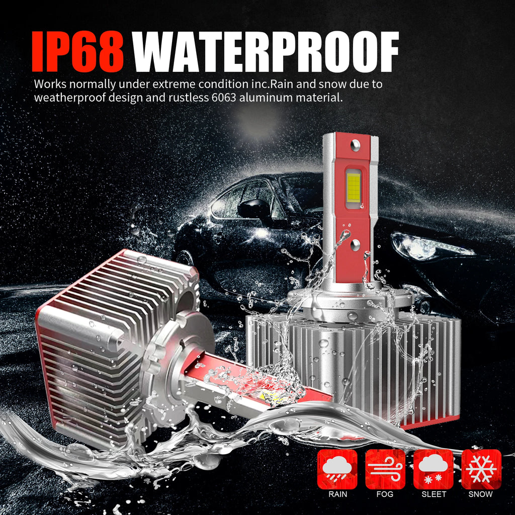 D1S–D8S LED Headlight 70W Canbus 6000K (2PCS)