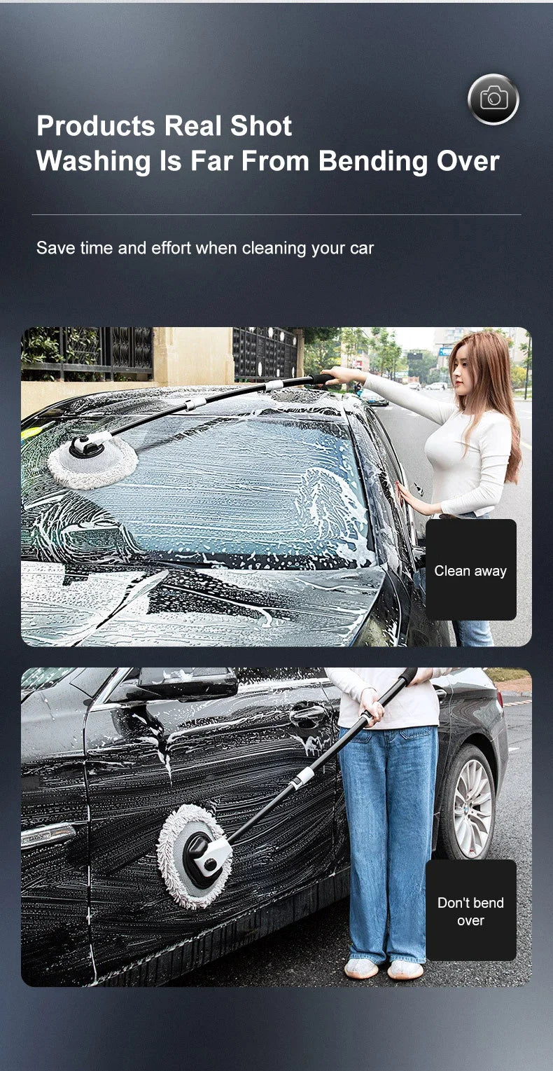 فرشاة غسيل سيارات تلسكوبية