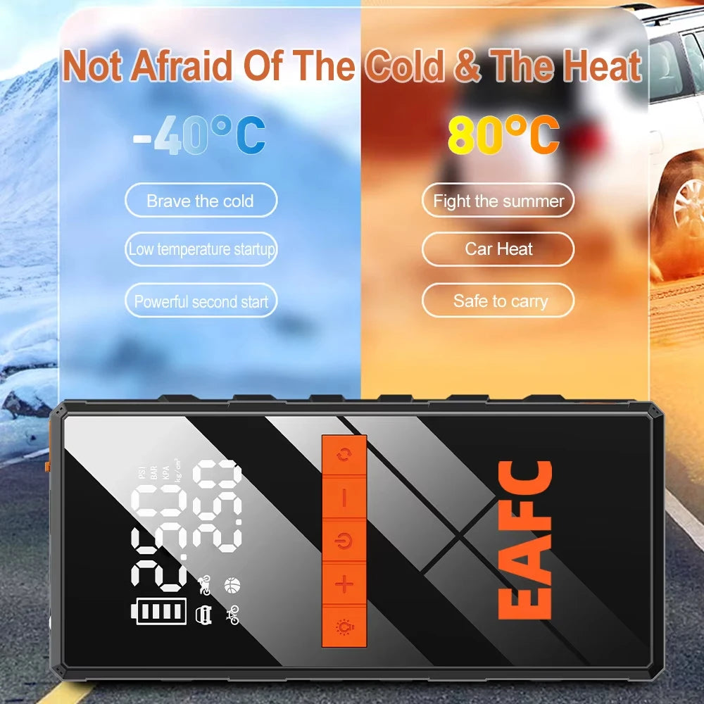 4-in-1 Car Jump Starter & Air Compressor