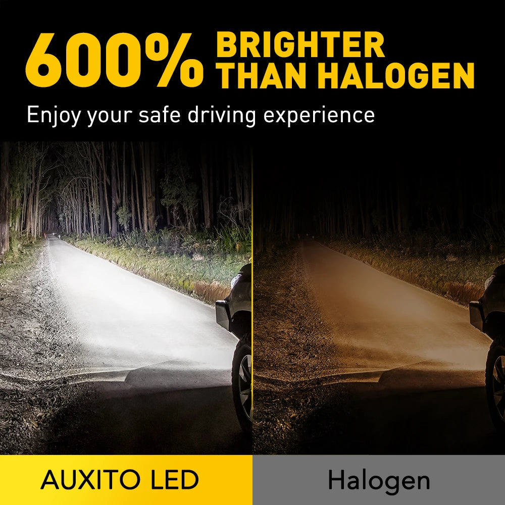 مصباح أمامي LED من AUXITO طراز M6 H11 بتقنية Canbus
