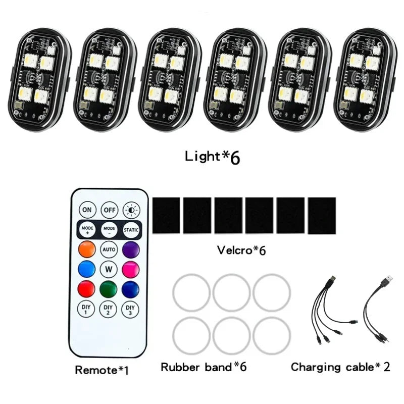 ضوء تحذير ستروب لاسلكي بتقنية RGB LED