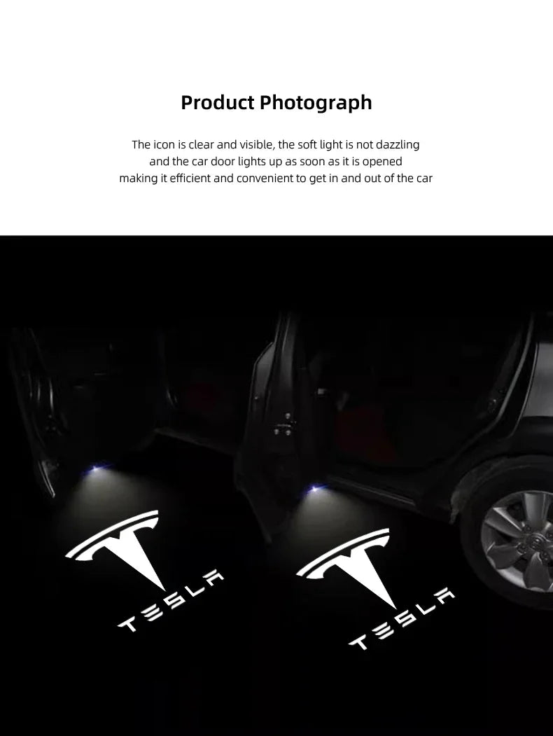 Tesla Door Logo Projector Lights (2PCS)