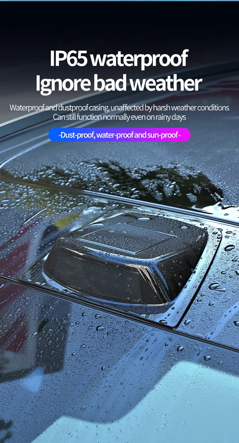 Solar LED Car Anti-Collision Warning Light