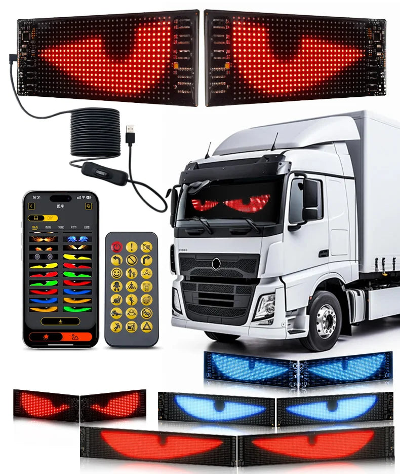 Devil Eyes LED Windshield Light (2PCS)