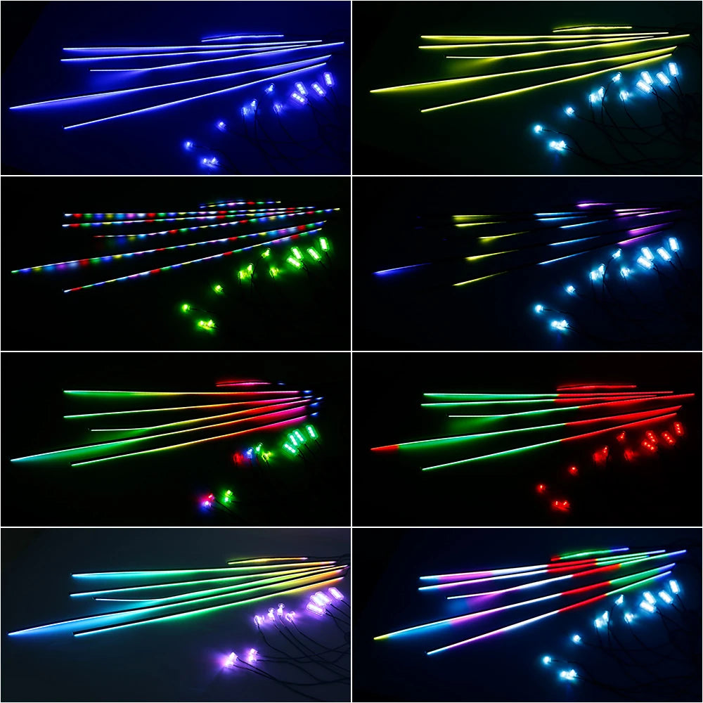 إضاءة داخلية للسيارة 18 في 1 بخاصية التحكم عبر التطبيق RGB
