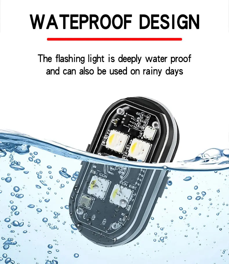 مجموعة إضاءة تحذير لاسلكية ستروب LED