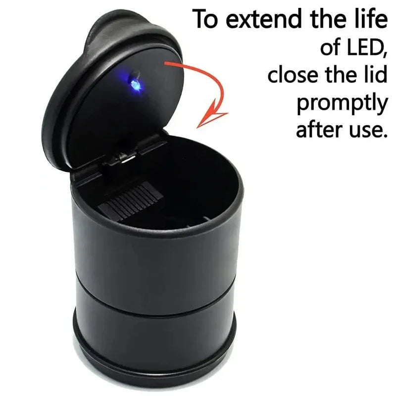Portable LED Car Ashtray