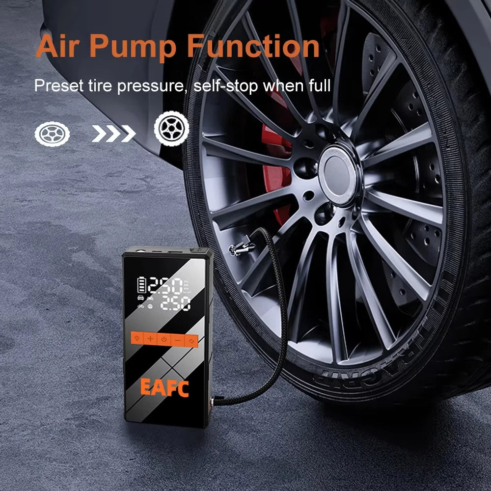 4-in-1 Car Jump Starter & Air Compressor