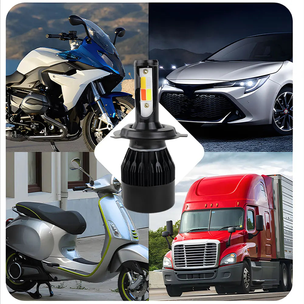 S2 كشافات LED أمامية 4 ألوان 80 واط كانباص