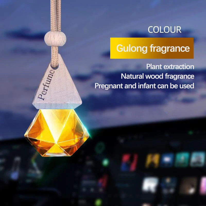 Hanging Car Aroma Glass Bottle
