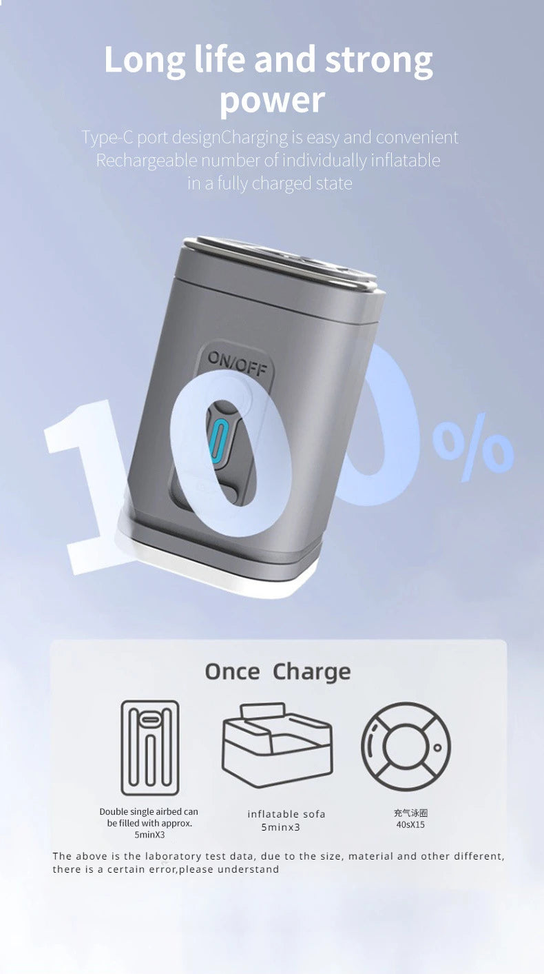 Mini Portable Air Pump 1300mAh